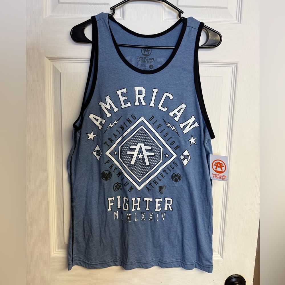 American Fighter x Affliction Men’s Kendall Tank Top Blue New With Tags Small